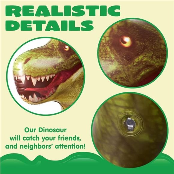Giant T-Rex Dinosaur Inflatable for Party Decorations, Birthday Party Gift - Picture 3 of 8